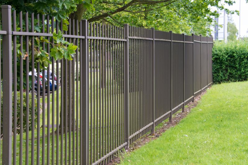 Black Metal Fence Installation in Pearland, TX