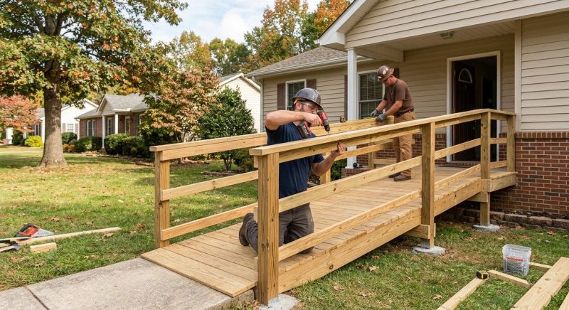 Entrance Ramp Installation in Wilmington, NC