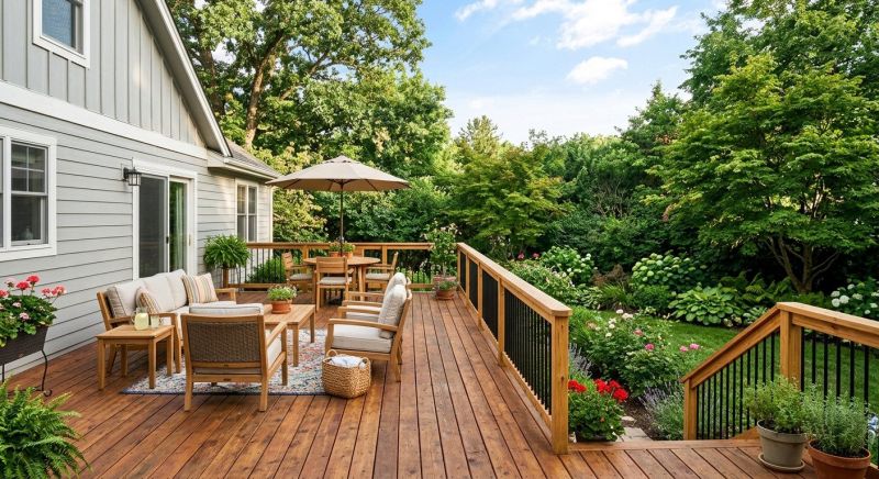 Wooden Patio Installation in Worcester, MA